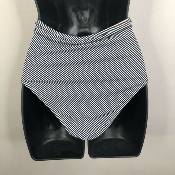 NWT Cupshe Women’s Falbala High Waist Striped Bikini Bottoms Size XS - Picture 5 of 8